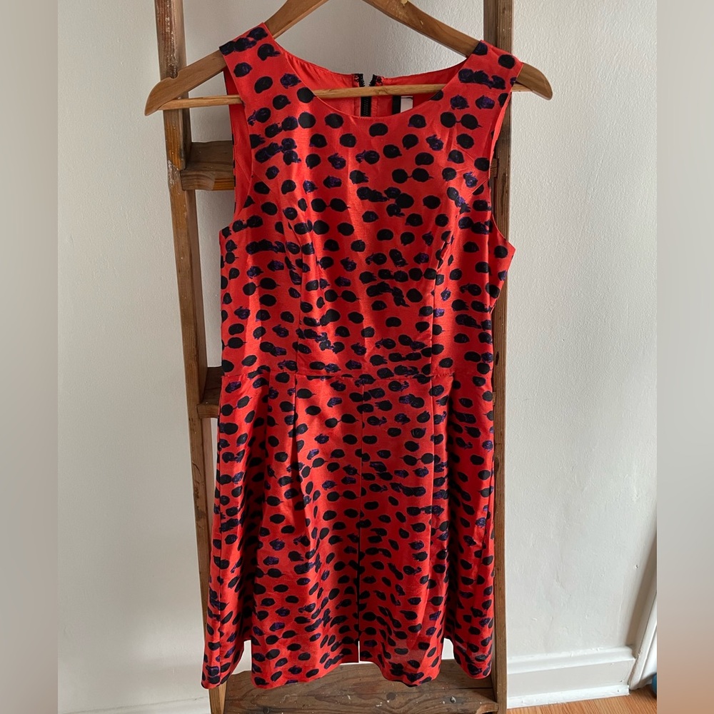 Kensie size small orange leopard dress